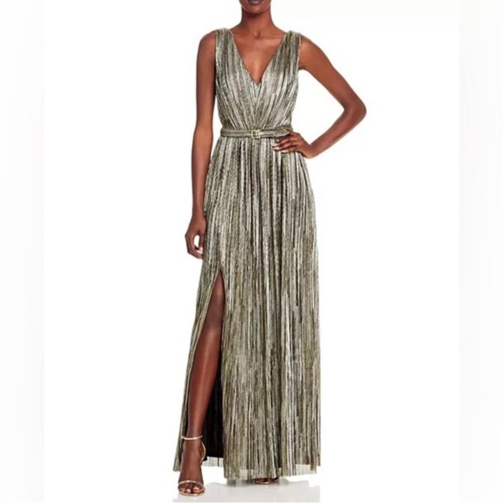 Eliza J Shimmering Belted Gown. Size 6. Worn once
